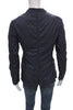Comme Des Garcons JAPAN. Blue Nylon Button Long Sleeve Basic Jacket