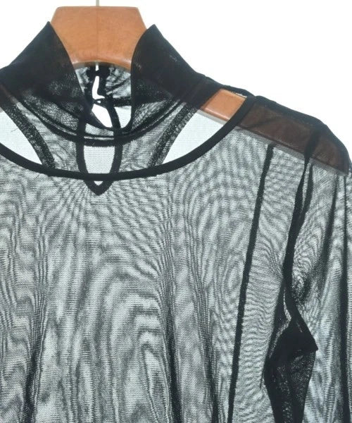 UNITED TOKYO JAPAN. Black Cut/Sew Semi Sheer Bodysuit