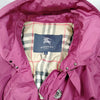 Burberry UK. Vintage Magenta Nylon Trench Coat