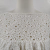 Chanel PARIS. White Cotton/Nylon Blend Top