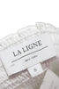 La Ligne NY. White Cotton Square Neck Long Sleeve Blouse