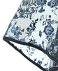 UNITED TOKYO JAPAN. BlackxBlue Semi Sheer Flower Pattern Blouse