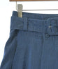 VOUSETES JAPAN. Blue Linen/Poly Blend Long/Maxi Length Skirt