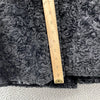 Vintage Faux Fur Coat Women's Medium Black Cinched Trench Academia Classic Chic