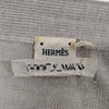 Hermes Paris. Beiges/Grays Cashmere/Silk Cardigan Style Top