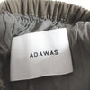 ADAWAS JAPAN. Gray/Brown Poly/Rayon Double Pleated Maxi Skirt