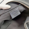 Gucci Italy. Black Canvas/Leather  Logo GG Shoulder Bag