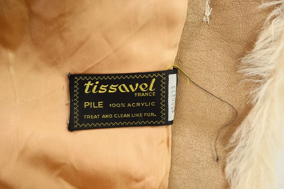TISSAVEL France Luxurious Faux Fur Fluffy Long Coat Jacket.           MANY MORE FURS AND FAUX FUR IN STORE NOW