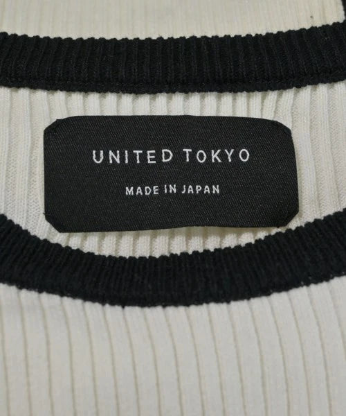 UNITED TOKYO JAPAN. BlackxIvory Nylon/Cotton Knit Dress