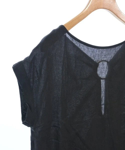 NOBLE JAPAN. Black Linen/Cupro Blend Casual Shirt