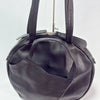 MICHIAMO JAPAN. Black Kip Leather Shoulder Bag / Tote Bag