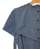 UNITED TOKYO Japan. Indigo Cotton Blend Belted Dres