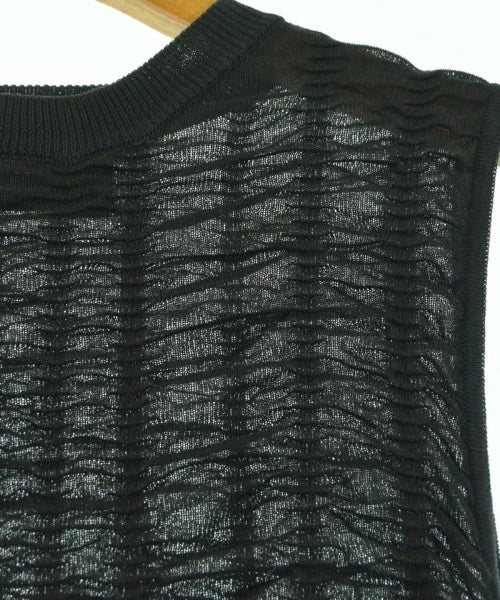 UNITED TOKYO Japan. Black Cotton/Poly Shirring Sheath Dress