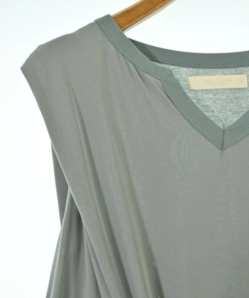 PUBLIC TOKYO JAPAN. Vintage Cut/Sewn Gray/Green Dress