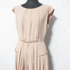 ANAYI JAPAN. Pink, Beige Sleeveless Dress