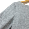 UNTITLED JAPAN. Gray Long Sleeve Knee-Length Ruffled Dress