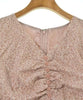 Rirandture Japan. Pink x Ivory (Flower Pattern) Dress
