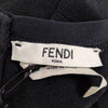 Fendi Italy. Vintage Black Acetate Rayon Dress