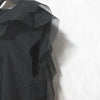 NOBLE JAPAN. 23SS Collection Black Tulle Cut and Sewn, Sleeveless Top