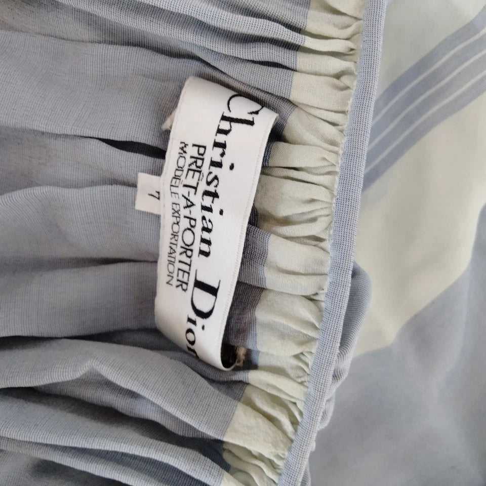 Christian Dior Paris. Vintage Cotton Striped Dress