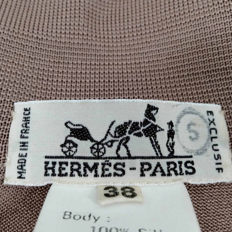 Hermes Paris. Multi-Color Silk Top