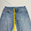 Parasuco Italy. Vintage Low Rise Y2K Blue Denim Legend Flare Jeans