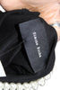 Simone Rocha London. Black Viscose Embellished Collar Round Neck 3/4 Sleeve Button Blouse