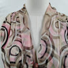 Chanel Paris. Vintage Abstract Prink Silk Blouse