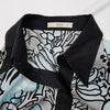 Prada Italy. Vintage Silk Abstract Print Blouse