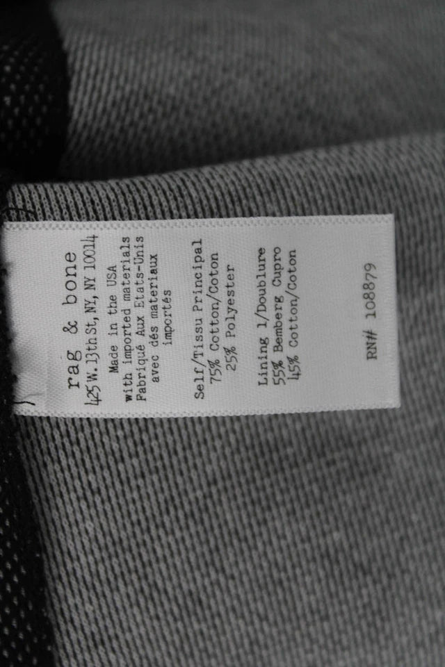 Rag & Bone NY. Gray Cotton Fit &  Flare Sleeveless Dress
