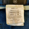 Chanel Paris. Blue W Embellishment Cotton Polyurethane Jeans