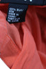 DKNY New York. Silk Orange Button-Up Blouse Collared Long Sleeve Top