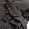 Miu Miu Italy. Black PolyTech Fabric Fit/Flare Vintage Skirt