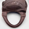 MICHIAMO JAPAN. Brown Lambskin Leather Shoulder Bag Hand Bag w/Shoulder Strap