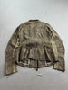 Tricot Chic (Hysteric Glamour, no Label) JAPAN. Vintage 2000s Cotton Tweed Zipper Distressed Tweed Jacket