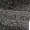 Fendi Italy. Black Wool, Polyester Coat