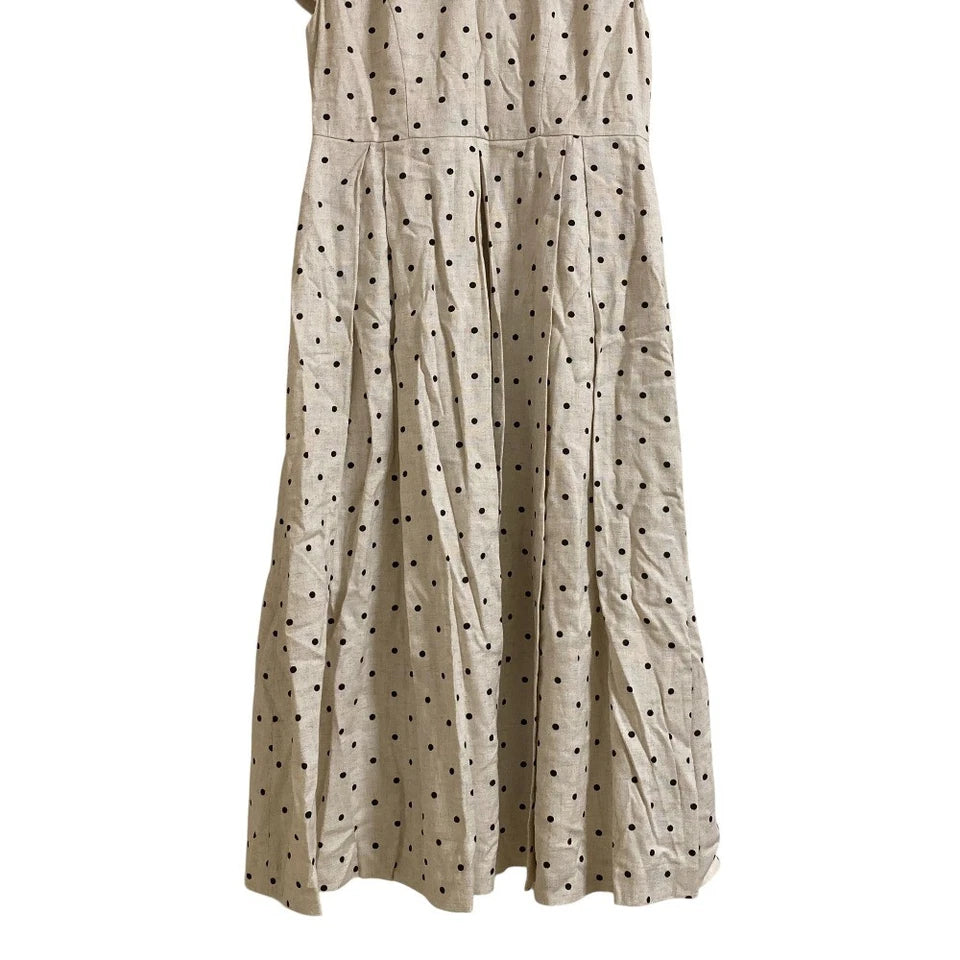 Maglie par ef-de JAPAN. Beige polka dot short sleeve long dress