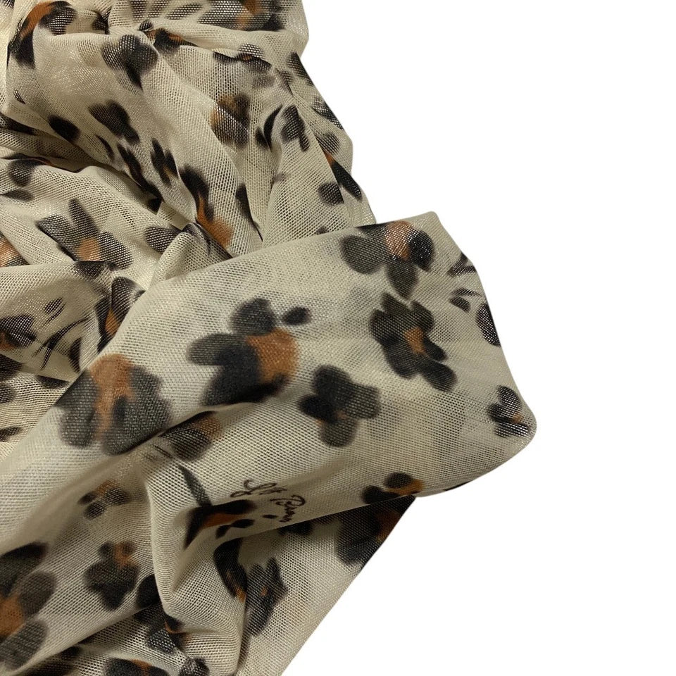 LILY BROWN JAPAN. NEW W/TAGS. 26SS COLLECTION Beige Cutting Tulle Print Dress