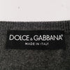 DOLCE&GABBANA ITALY. Gray Nylon, Rayon Blend Button Top