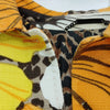 Dolce & Gabbana Italy. Orange Cotton Rayon Floral Blouse/Top
