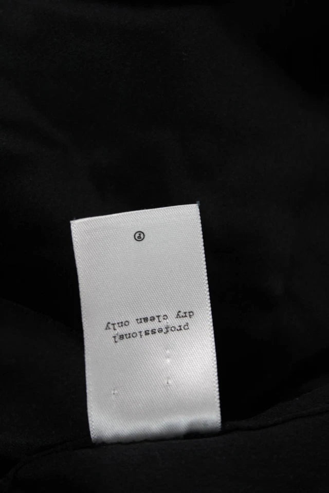 Rag & Bone NY. Black Silk Long Slevee Button Up Shirt Dress