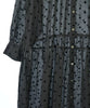 Spick and Span Japan. Black (Dot Pattern) Semi-Sheer Shirt Dress