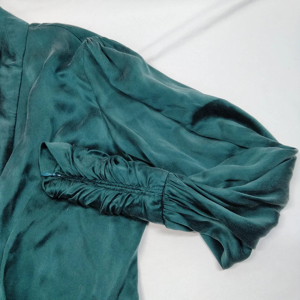 ZIMMERMANN Teal/Green Silk Jacket