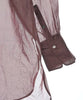 Spick and Span JAPAN. Red/Brown Semi-Sheer Long Sleeve Casual Shirt