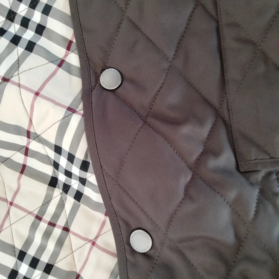 Burberry London UK. Brown Quilted Jacket