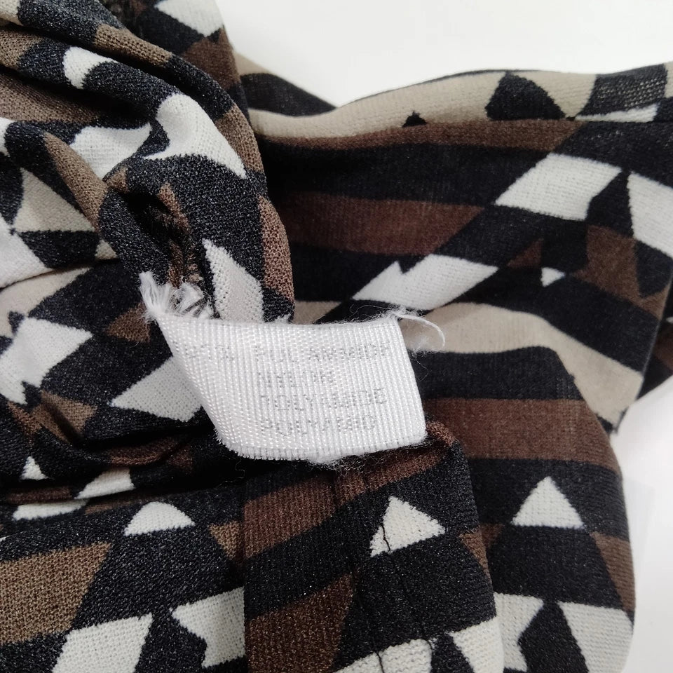 Fendi Italy. Abstract Logo Printed Nylon Top