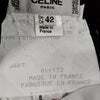 CELINE PARIS. Vintage Black Cotton Skirt