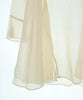NOBLE JAPAN. Beige Semi-Sheer Long Sleeve PolyTech Nylon Top