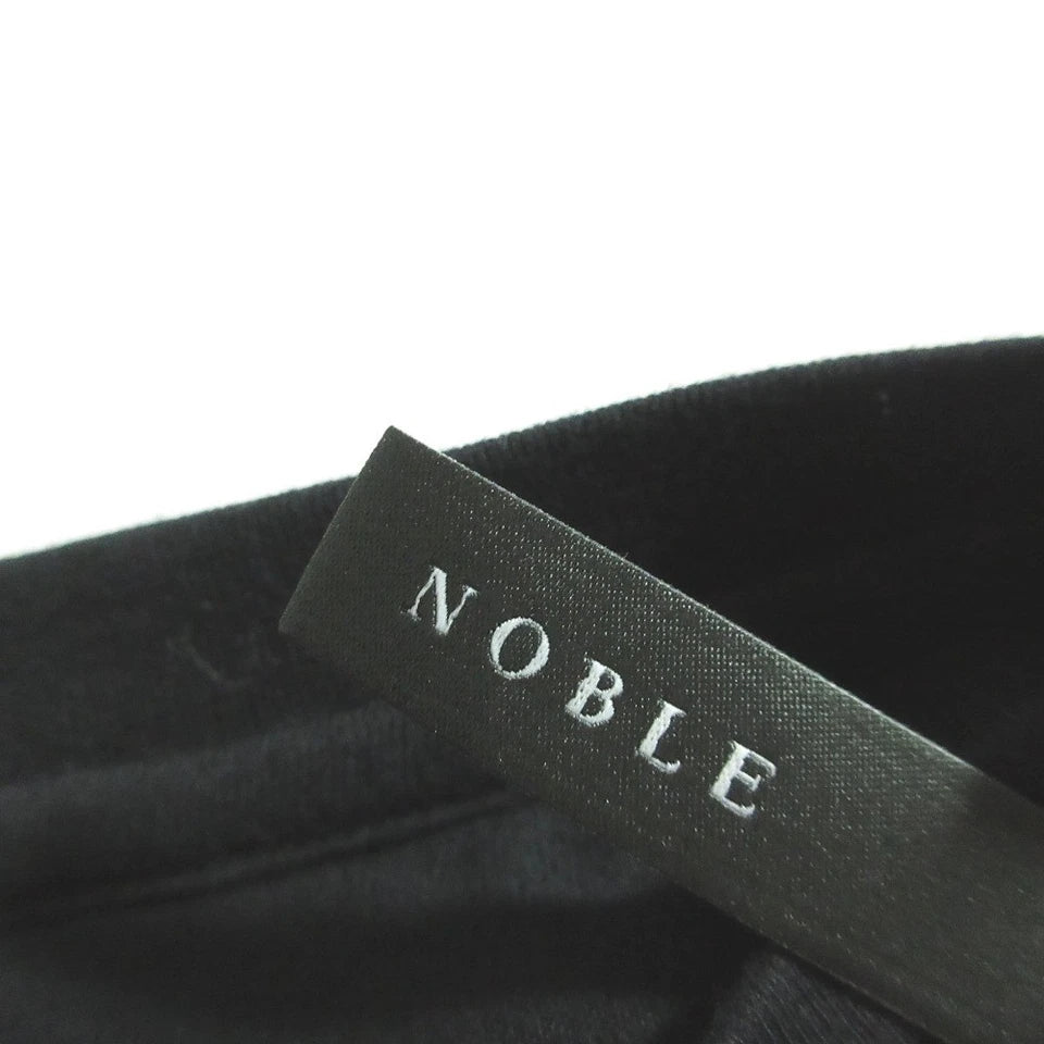 NOBLE JAPAN. 23SS Collection Black Tulle Cut and Sewn, Sleeveless Top