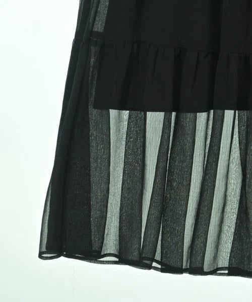 Rirandture Japan. Black/Cami Semi Sheer Cotton/Poly Blend Dress